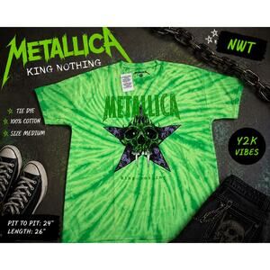 NWT Metallica Tie Dye Shirt Medium King Nothing Band Tee